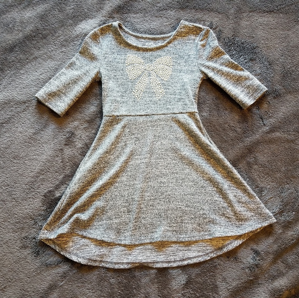 Grey Bow Faded Glory Dress
